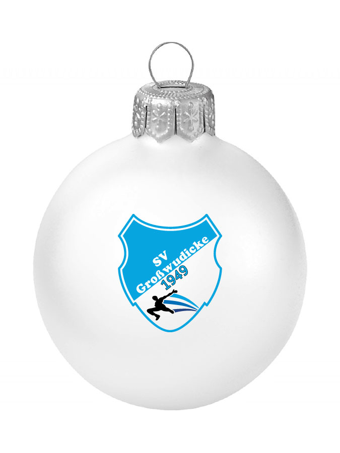 Weihnachtskugel Logo 8cm