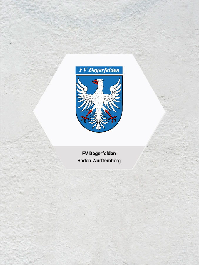 Wandkachel Hexagon mit Logo