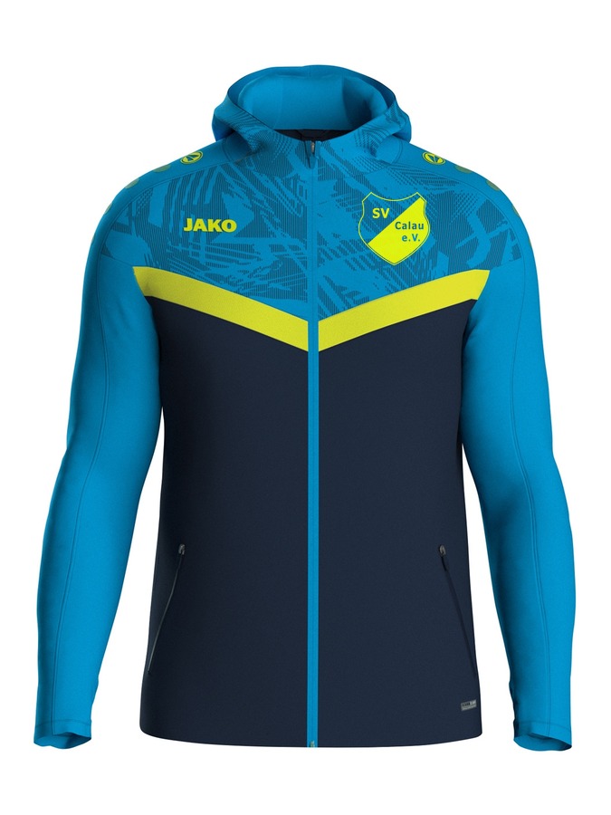 Navy-Blau-Neongelb