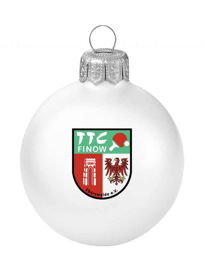 Weihnachtskugel Logo 8cm