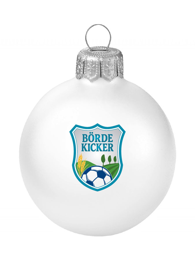 Weihnachtskugel Logo 8cm