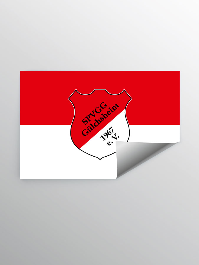 Aufkleber DIN A7 Logo