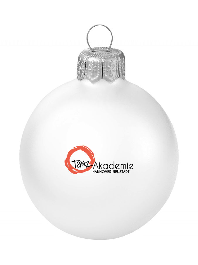 Weihnachtskugel Logo 8cm