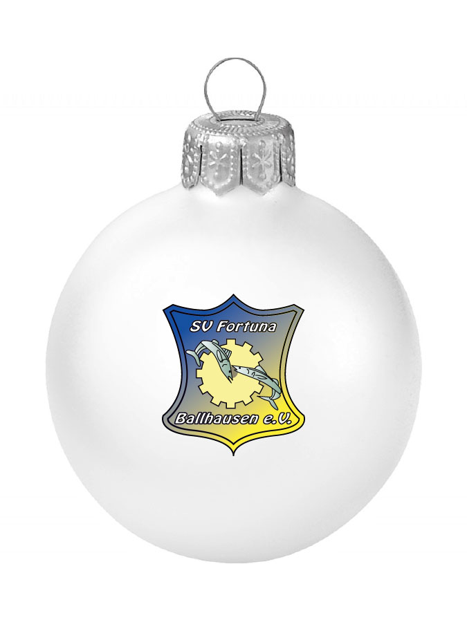 Weihnachtskugel Logo 8cm