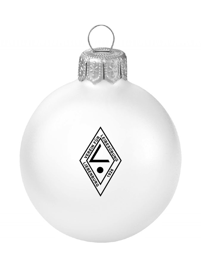 Weihnachtskugel Logo 8cm