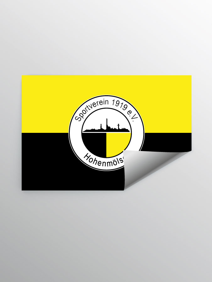 Aufkleber DIN A7 Logo