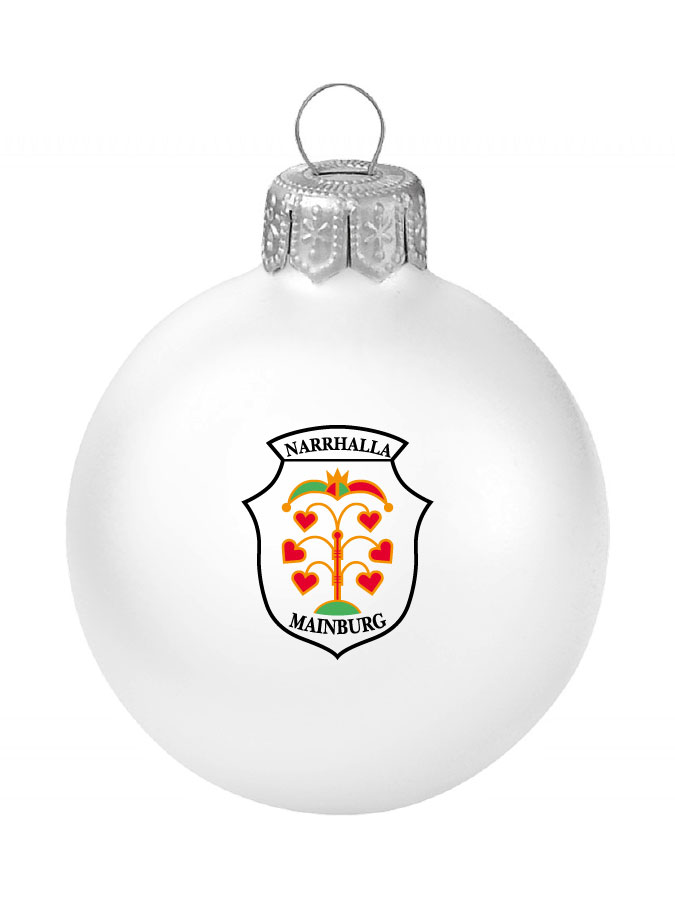 Weihnachtskugel Logo 8cm