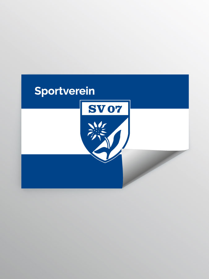 Aufkleber DIN A7 Stripe