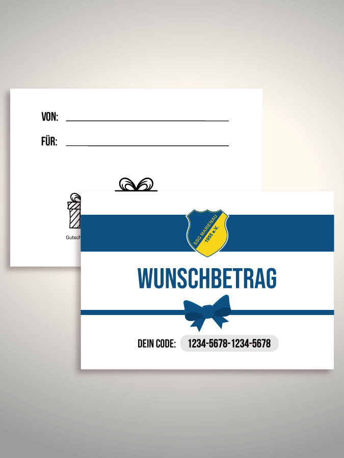 Geschenkgutschein per Versand (Weiß)