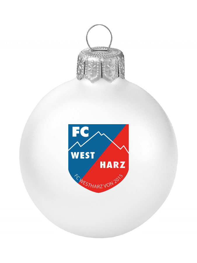 Weihnachtskugel Logo 8cm