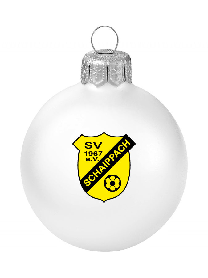 Weihnachtskugel Logo 8cm