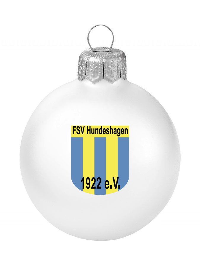 Weihnachtskugel Logo 8cm