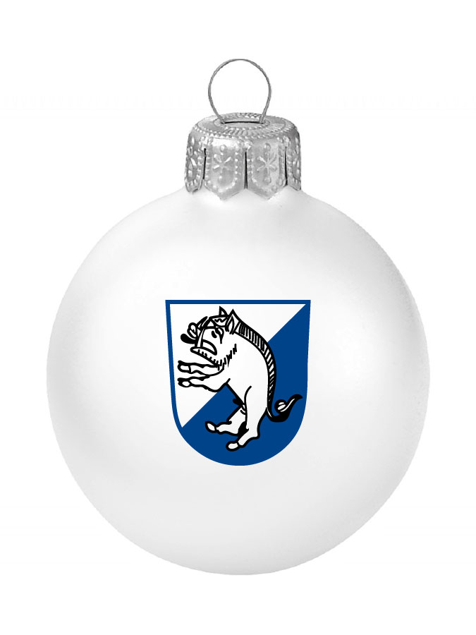 Weihnachtskugel Logo 8cm