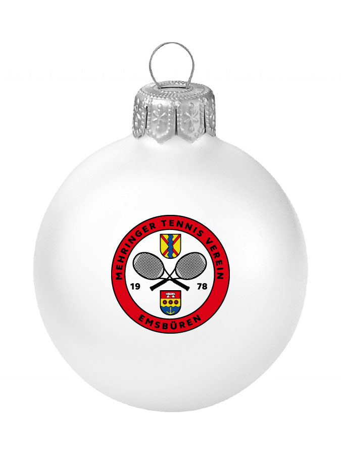 Weihnachtskugel Logo 8cm