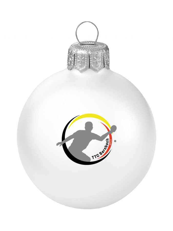 Weihnachtskugel Logo 8cm