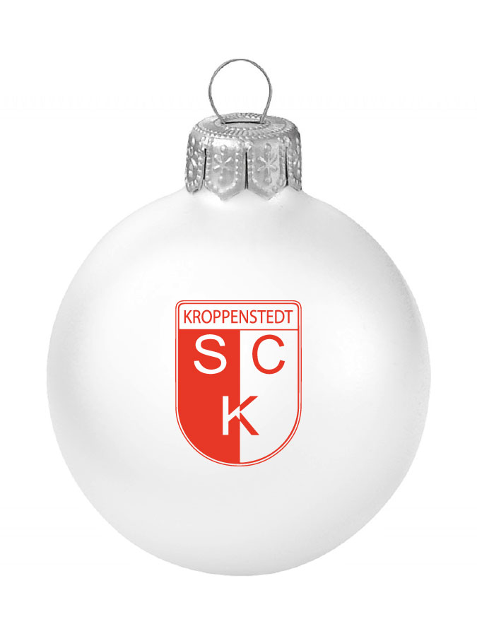 Weihnachtskugel Logo 8cm