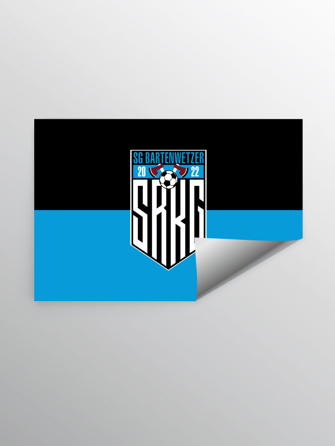 Aufkleber DIN A7 Logo