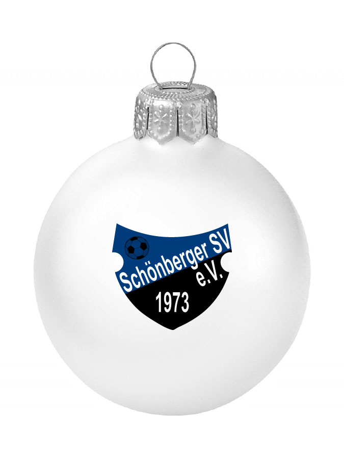 Weihnachtskugel Logo 8cm