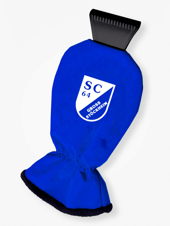 Eiskratzer mit Handschuh