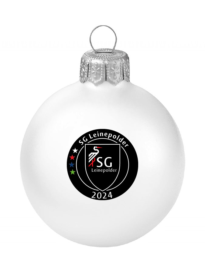 Weihnachtskugel Logo 8cm