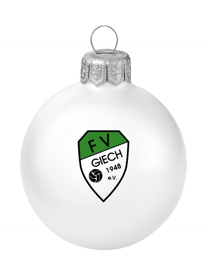 Weihnachtskugel Logo 8cm