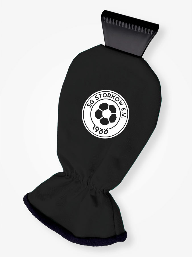 Eiskratzer mit Handschuh