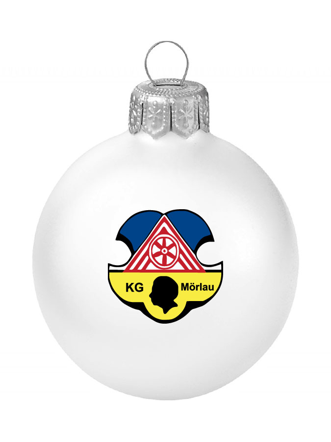 Weihnachtskugel Logo 8cm