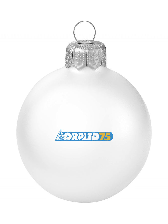 Weihnachtskugel Logo 8cm