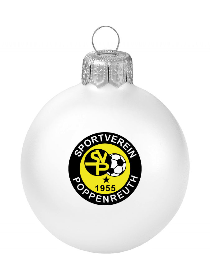 Weihnachtskugel Logo 8cm