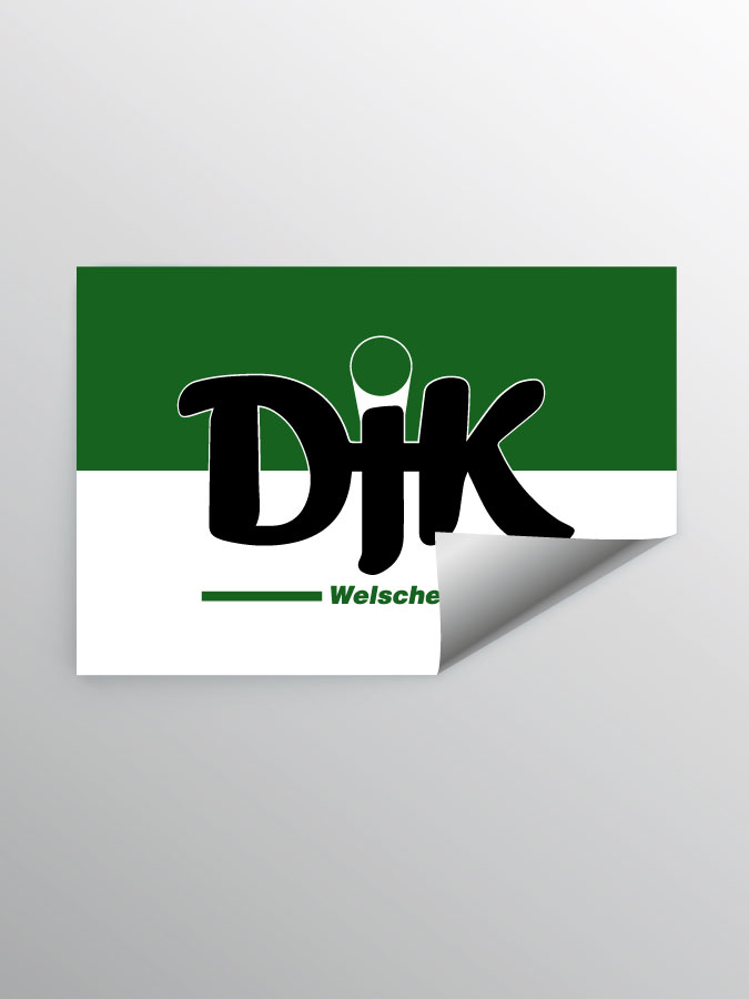 Aufkleber DIN A7 Logo