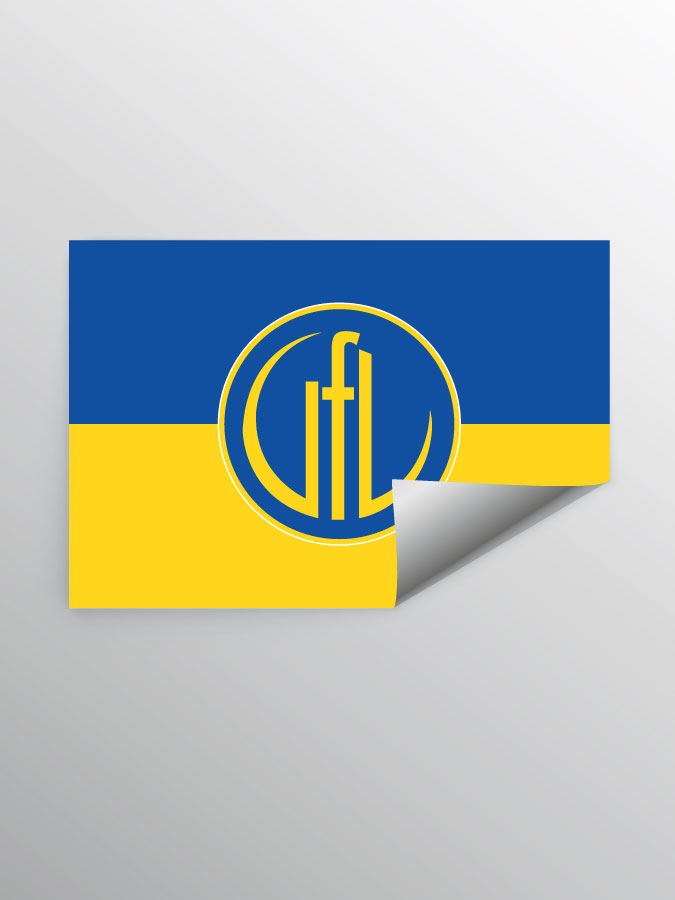 Aufkleber DIN A7 Logo