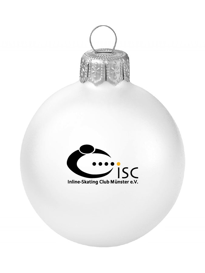 Weihnachtskugel Logo 8cm