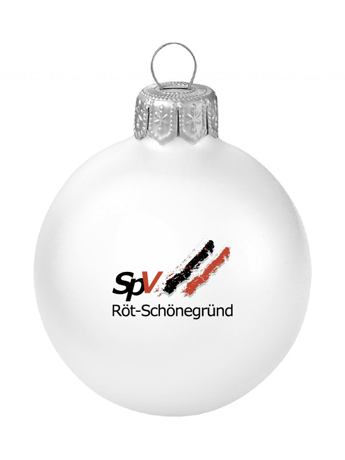 Weihnachtskugel Logo 8cm
