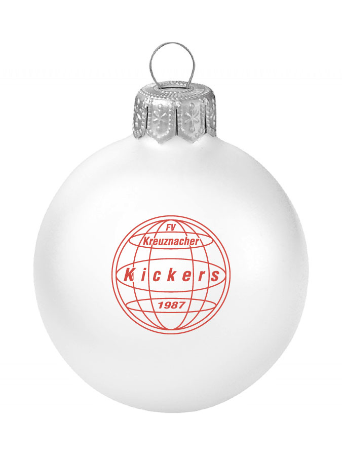 Weihnachtskugel Logo 8cm