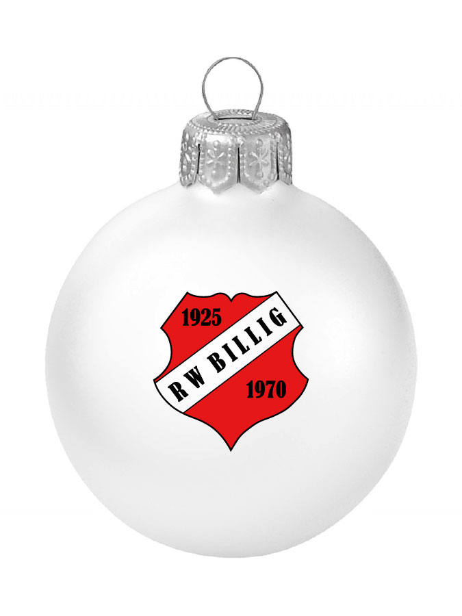 Weihnachtskugel Logo 8cm