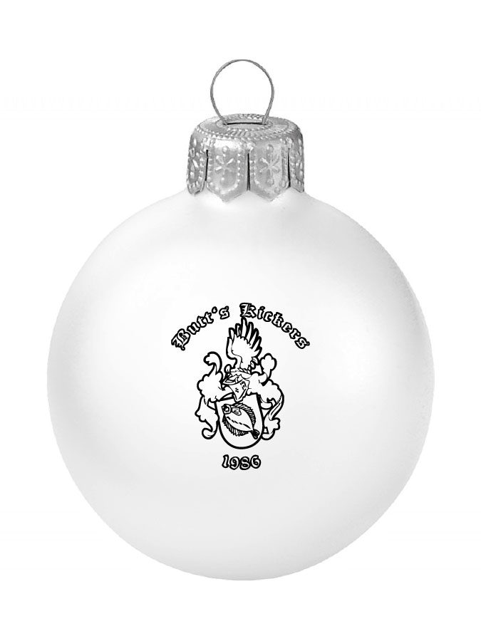 Weihnachtskugel Logo 8cm
