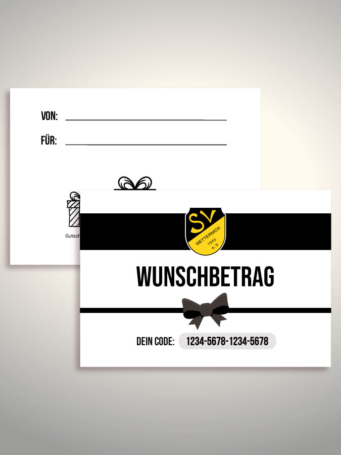 Geschenkgutschein per Versand (Weiß)