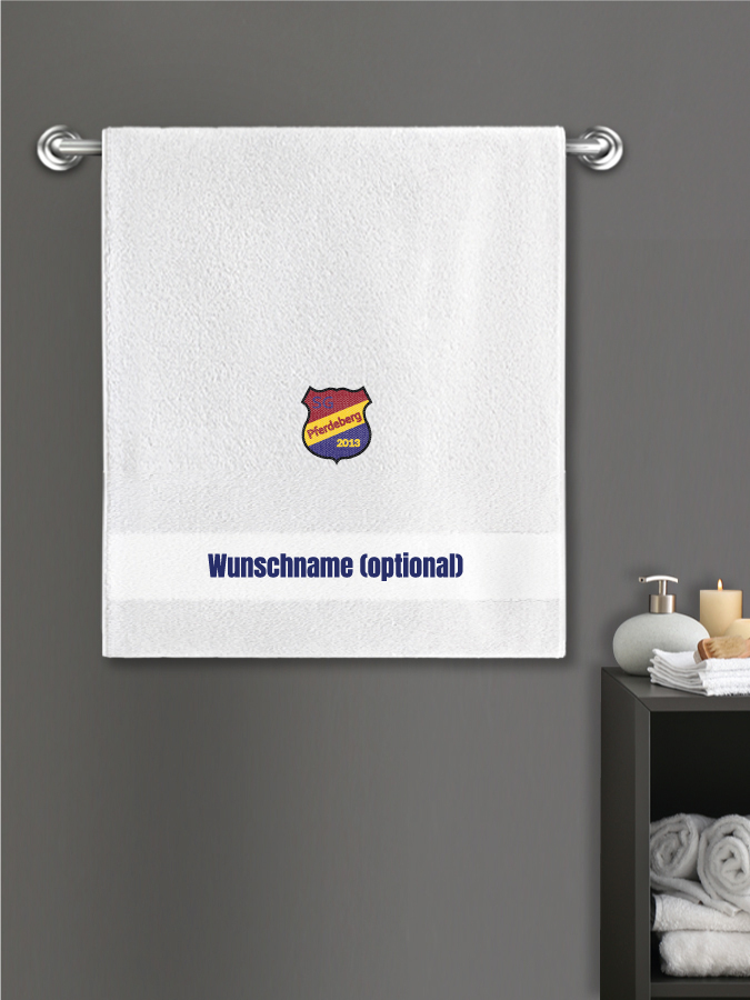 Badehandtuch Team Sticklogo