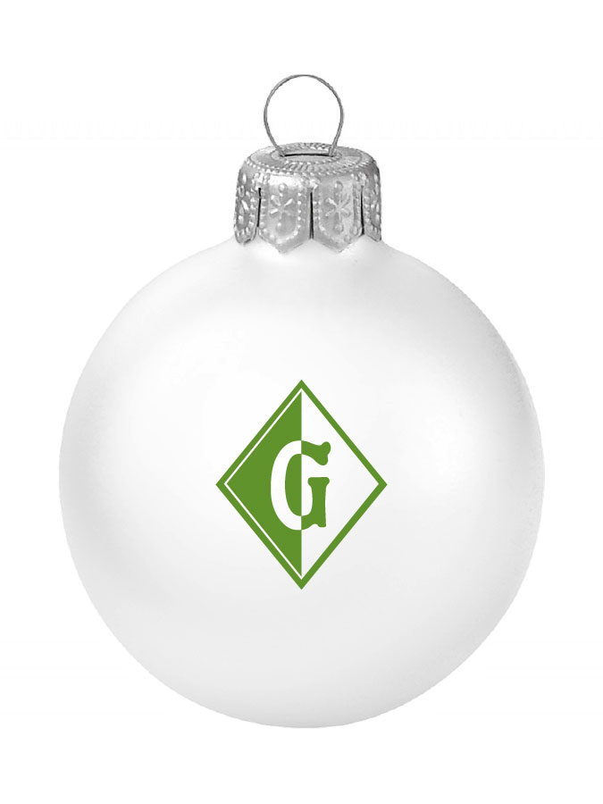 Weihnachtskugel Logo 8cm
