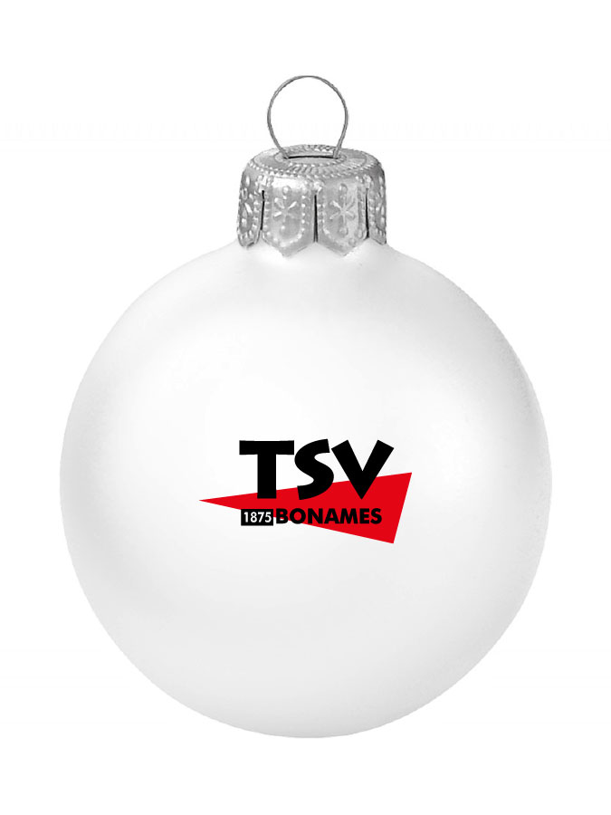 Weihnachtskugel Logo 8cm