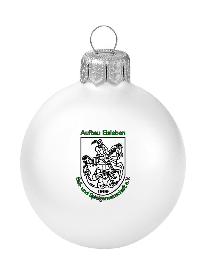 Weihnachtskugel Logo 8cm
