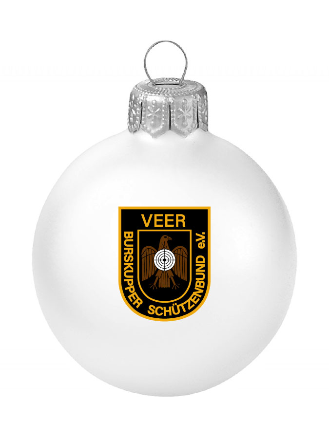 Weihnachtskugel Logo 8cm