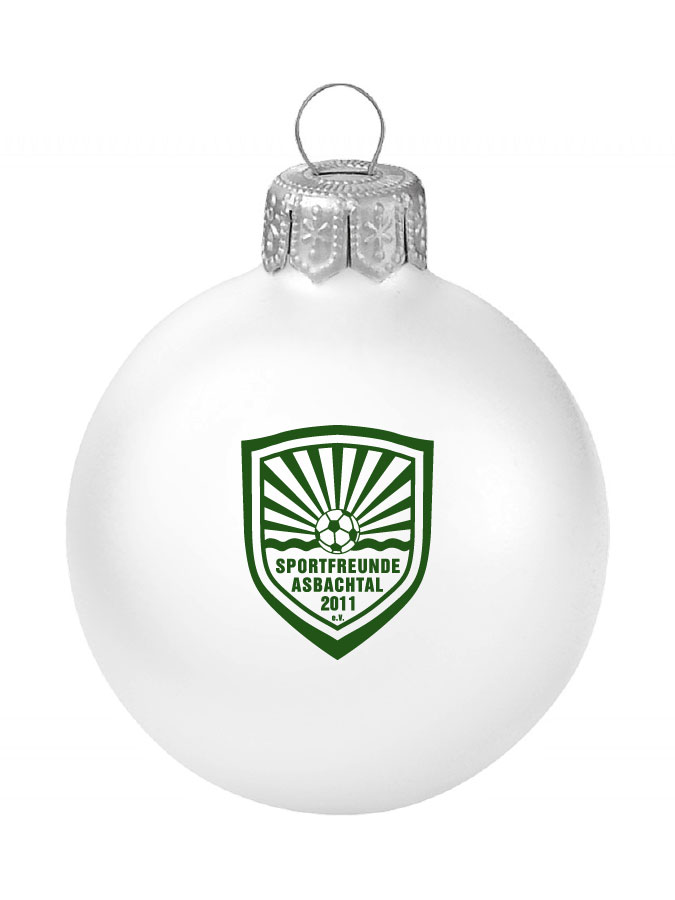 Weihnachtskugel Logo 8cm
