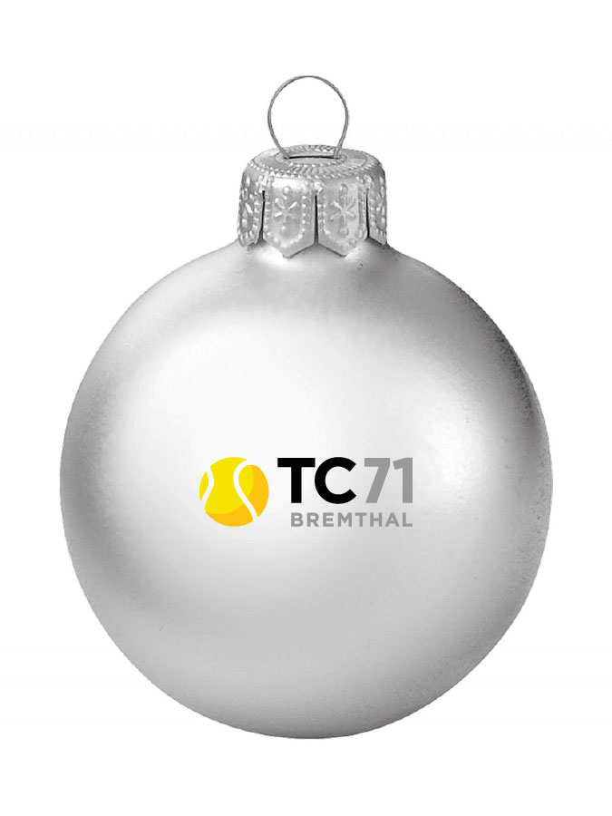 Weihnachtskugel Logo 8cm