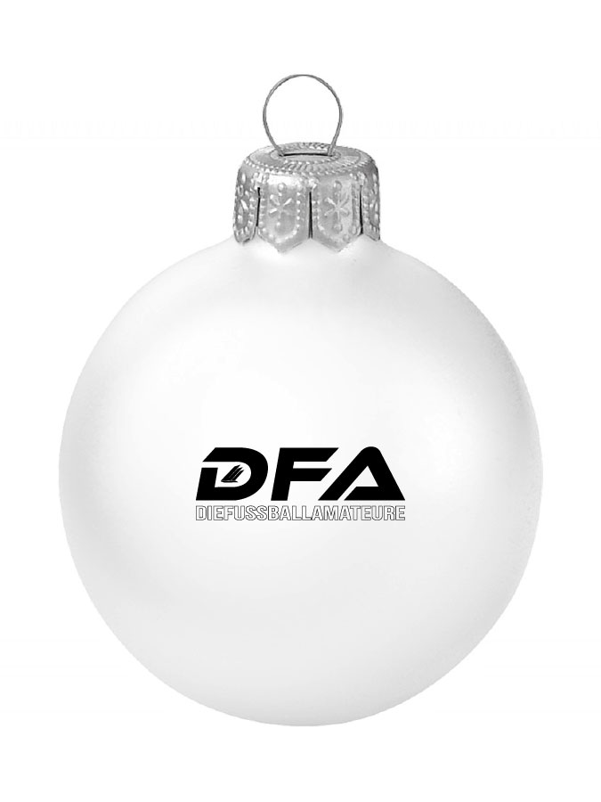 Weihnachtskugel Logo 8cm
