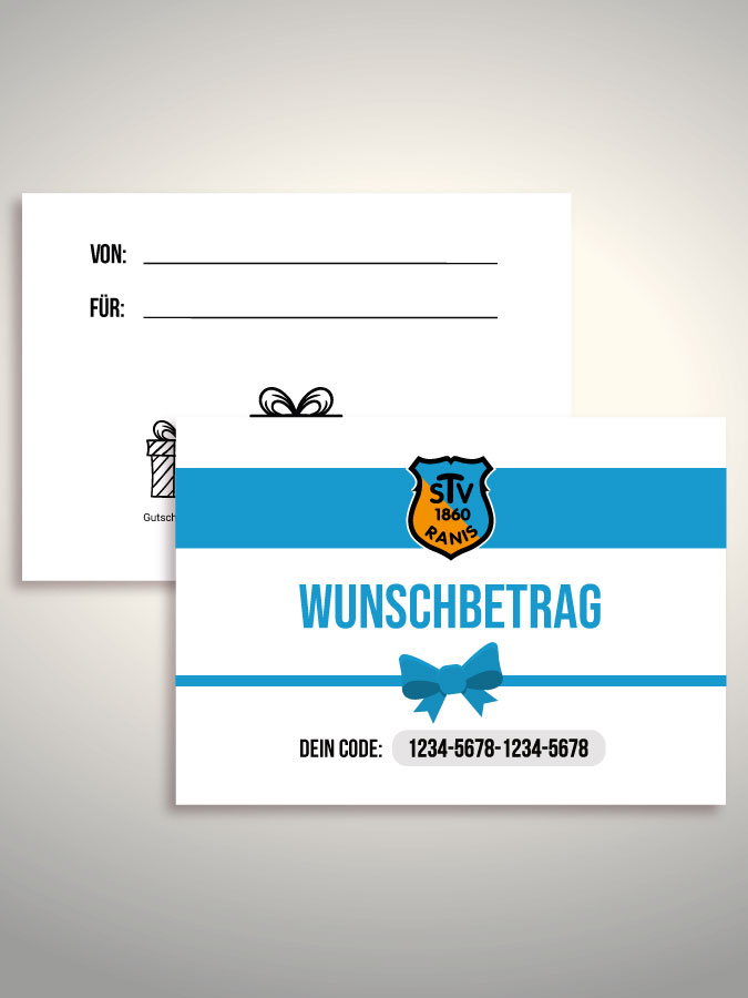 Geschenkgutschein per Versand (Weiß)