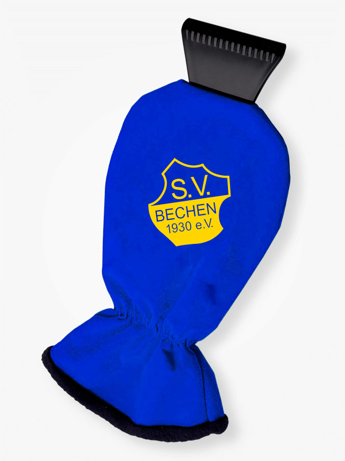 Eiskratzer mit Handschuh