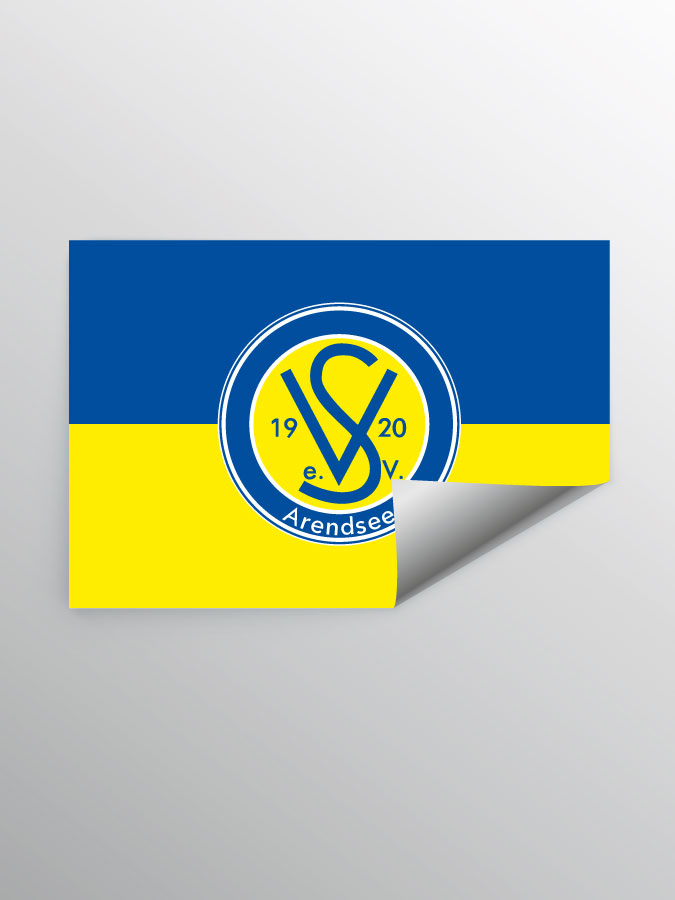 Aufkleber DIN A7 Logo