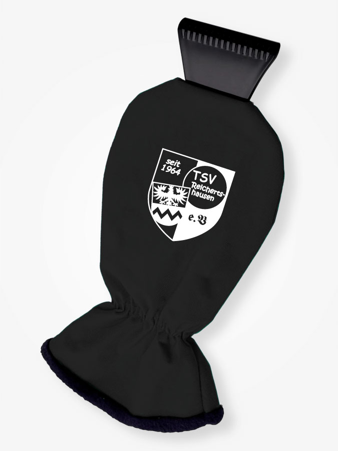 Eiskratzer mit Handschuh