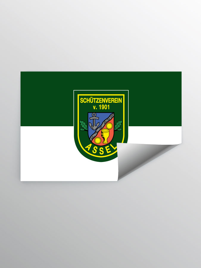 Aufkleber DIN A7 Logo